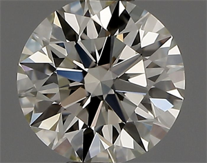 Picture of Natural Diamond 0.41 Carats, Round with Excellent Cut, L Color, IF Clarity and Certified by GIA