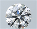 Natural Diamond 0.75 Carats, Round with Excellent Cut, H Color, IF Clarity and Certified by GIA