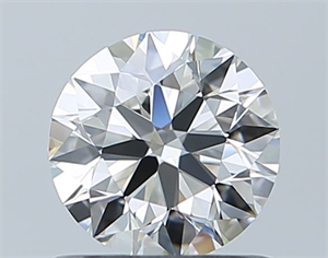 Picture of Natural Diamond 0.75 Carats, Round with Excellent Cut, H Color, IF Clarity and Certified by GIA