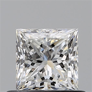 Picture of Natural Diamond 0.60 Carats, Princess with  Cut, G Color, VS1 Clarity and Certified by GIA