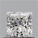 Natural Diamond 0.60 Carats, Princess with  Cut, G Color, VS1 Clarity and Certified by GIA