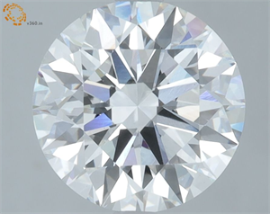 Picture of Lab Grown Diamond 2.92 Carats, Round with Ideal Cut, E Color, VS1 Clarity and Certified by IGI