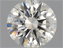 Natural Diamond 0.70 Carats, Round with Excellent Cut, K Color, VVS1 Clarity and Certified by GIA