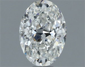 Picture of Natural Diamond 1.00 Carats, Oval with  Cut, G Color, I1 Clarity and Certified by GIA