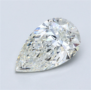 Picture of Natural Diamond 5.01 Carats, Pear with  Cut, I Color, VS2 Clarity and Certified by GIA