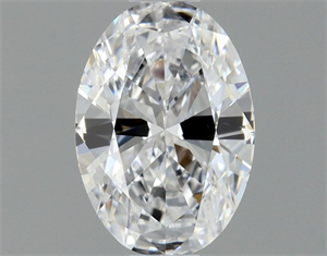 Picture of Natural Diamond 0.51 Carats, Oval with  Cut, D Color, VVS1 Clarity and Certified by GIA