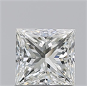 Natural Diamond 1.02 Carats, Princess with  Cut, J Color, VVS1 Clarity and Certified by GIA