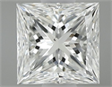 Natural Diamond 0.61 Carats, Princess with  Cut, G Color, VS2 Clarity and Certified by GIA