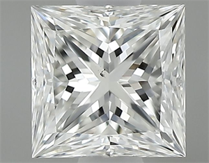 Picture of Natural Diamond 0.61 Carats, Princess with  Cut, G Color, VS2 Clarity and Certified by GIA