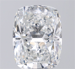 Foto Diamante Natural 4.51 quilates, Del cojín , Color F, claridad VS2 y certificado GIA de