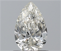 Natural Diamond 0.70 Carats, Pear with  Cut, H Color, SI1 Clarity and Certified by IGI