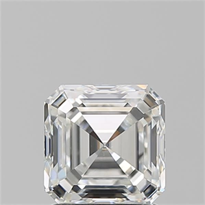 Foto Diamante Natural 1.61 quilates, Asscher , Color H, claridad SI1 y certificado GIA de