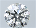 Natural Diamond 1.01 Carats, Round with Excellent Cut, J Color, SI1 Clarity and Certified by GIA