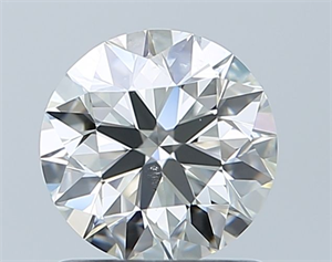 Picture of Natural Diamond 1.01 Carats, Round with Excellent Cut, J Color, SI1 Clarity and Certified by GIA