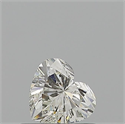 Natural Diamond 0.50 Carats, Heart with  Cut, J Color, IF Clarity and Certified by GIA