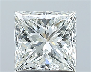 Picture of Natural Diamond 1.02 Carats, Princess with  Cut, H Color, VS2 Clarity and Certified by GIA