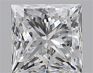 Picture of Natural Diamond 0.70 Carats, Princess with  Cut, E Color, VS1 Clarity and Certified by GIA