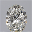 Natural Diamond 0.41 Carats, Oval with  Cut, F Color, VVS1 Clarity and Certified by GIA
