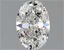 Natural Diamond 0.90 Carats, Oval with  Cut, E Color, SI2 Clarity and Certified by GIA
