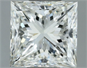 Natural Diamond 1.00 Carats, Princess with  Cut, I Color, VVS1 Clarity and Certified by IGI