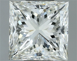 Picture of Natural Diamond 1.00 Carats, Princess with  Cut, I Color, VVS1 Clarity and Certified by IGI