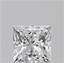 Natural Diamond 1.01 Carats, Princess with  Cut, E Color, VVS2 Clarity and Certified by GIA