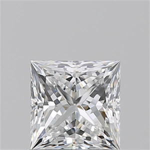 Picture of Natural Diamond 1.01 Carats, Princess with  Cut, E Color, VVS2 Clarity and Certified by GIA