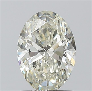 Foto Diamante Natural 1.01 quilates, Ovalado , Color K, claridad SI2 y certificado GIA de