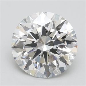 Picture of Lab Grown Diamond 2.43 Carats, Round with Ideal Cut, F Color, VS2 Clarity and Certified by IGI