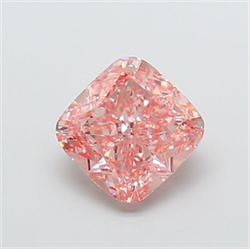 Picture of Lab Grown Diamond 4.08 Carats, CUSHION MODIFIED with  Cut, Fancy Vivid Pink Color, VS1 Clarity and Certified by IGI