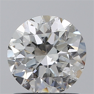 Picture of Natural Diamond 1.01 Carats, Round with Very Good Cut, H Color, SI2 Clarity and Certified by GIA