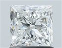 Natural Diamond 1.01 Carats, Princess with  Cut, G Color, VS2 Clarity and Certified by GIA