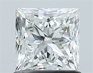 Picture of Natural Diamond 1.01 Carats, Princess with  Cut, G Color, VS2 Clarity and Certified by GIA