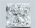 Natural Diamond 1.01 Carats, Princess with  Cut, G Color, VS2 Clarity and Certified by GIA