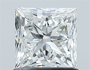 Picture of Natural Diamond 1.01 Carats, Princess with  Cut, G Color, VS2 Clarity and Certified by GIA