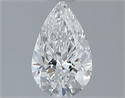 Natural Diamond 0.42 Carats, Pear with  Cut, F Color, VS2 Clarity and Certified by GIA