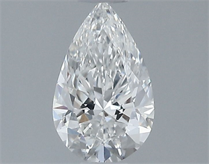 Picture of Natural Diamond 0.42 Carats, Pear with  Cut, F Color, VS2 Clarity and Certified by GIA