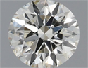 Natural Diamond 0.40 Carats, Round with Very Good Cut, J Color, SI1 Clarity and Certified by IGI