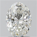 Natural Diamond 1.20 Carats, Oval with  Cut, G Color, SI1 Clarity and Certified by GIA