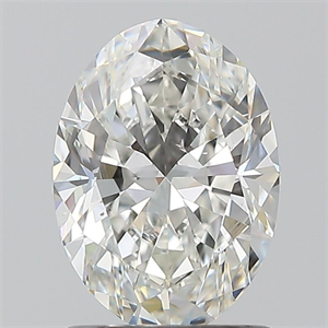 Picture of Natural Diamond 1.20 Carats, Oval with  Cut, G Color, SI1 Clarity and Certified by GIA