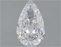 Natural Diamond 1.00 Carats, Pear with  Cut, D Color, SI1 Clarity and Certified by GIA