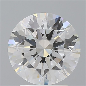 Picture of Lab Grown Diamond 2.50 Carats, Round with Ideal Cut, D Color, VS1 Clarity and Certified by IGI