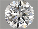 Lab Grown Diamond 1.69 Carats, Round with Ideal Cut, E Color, VVS1 Clarity and Certified by IGI