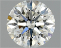 Natural Diamond 1.01 Carats, Round with Excellent Cut, H Color, SI1 Clarity and Certified by GIA