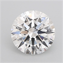 Lab Grown Diamond 3.55 Carats, Round with Ideal Cut, D Color, VVS1 Clarity and Certified by IGI