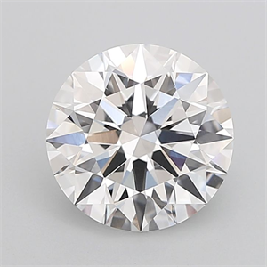 Picture of Lab Grown Diamond 3.55 Carats, Round with Ideal Cut, D Color, VVS1 Clarity and Certified by IGI