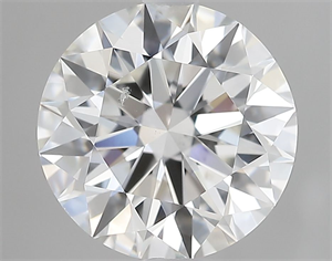 Picture of Natural Diamond 2.08 Carats, Round with Excellent Cut, H Color, SI1 Clarity and Certified by GIA