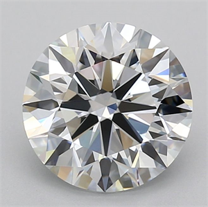Picture of Lab Grown Diamond 3.01 Carats, Round with Ideal Cut, D Color, VVS1 Clarity and Certified by IGI