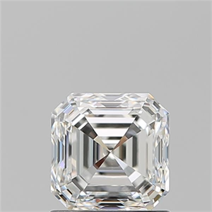 Foto Diamante Natural 1.20 quilates, Asscher , Color H, claridad VVS1 y certificado GIA de