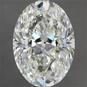 Picture of Natural Diamond 3.01 Carats, Oval with  Cut, J Color, VS1 Clarity and Certified by GIA